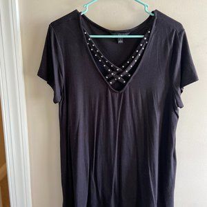 Rock & Republic Top, Black, Size L